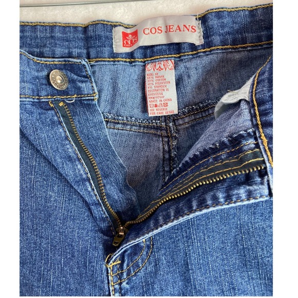 COS JEANS Women's Blue Denim Embellished Capri Pants Size 12‎ - Picture 4 of 11